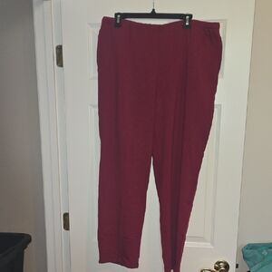Ruby Rd. Women's Deep Red Joggers